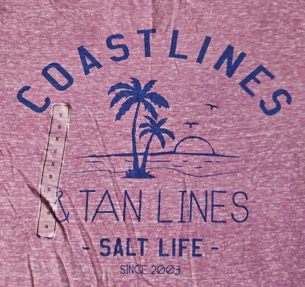 Salt Life Purple Tee with Blue Print